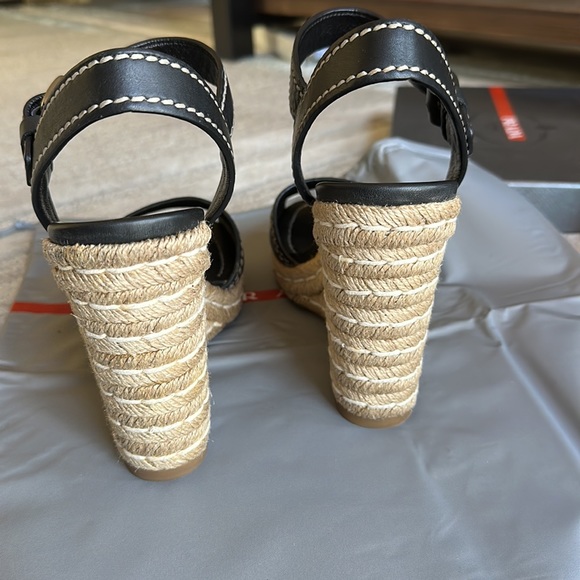 Authentic wedge Prada shoes - Picture 3 of 7
